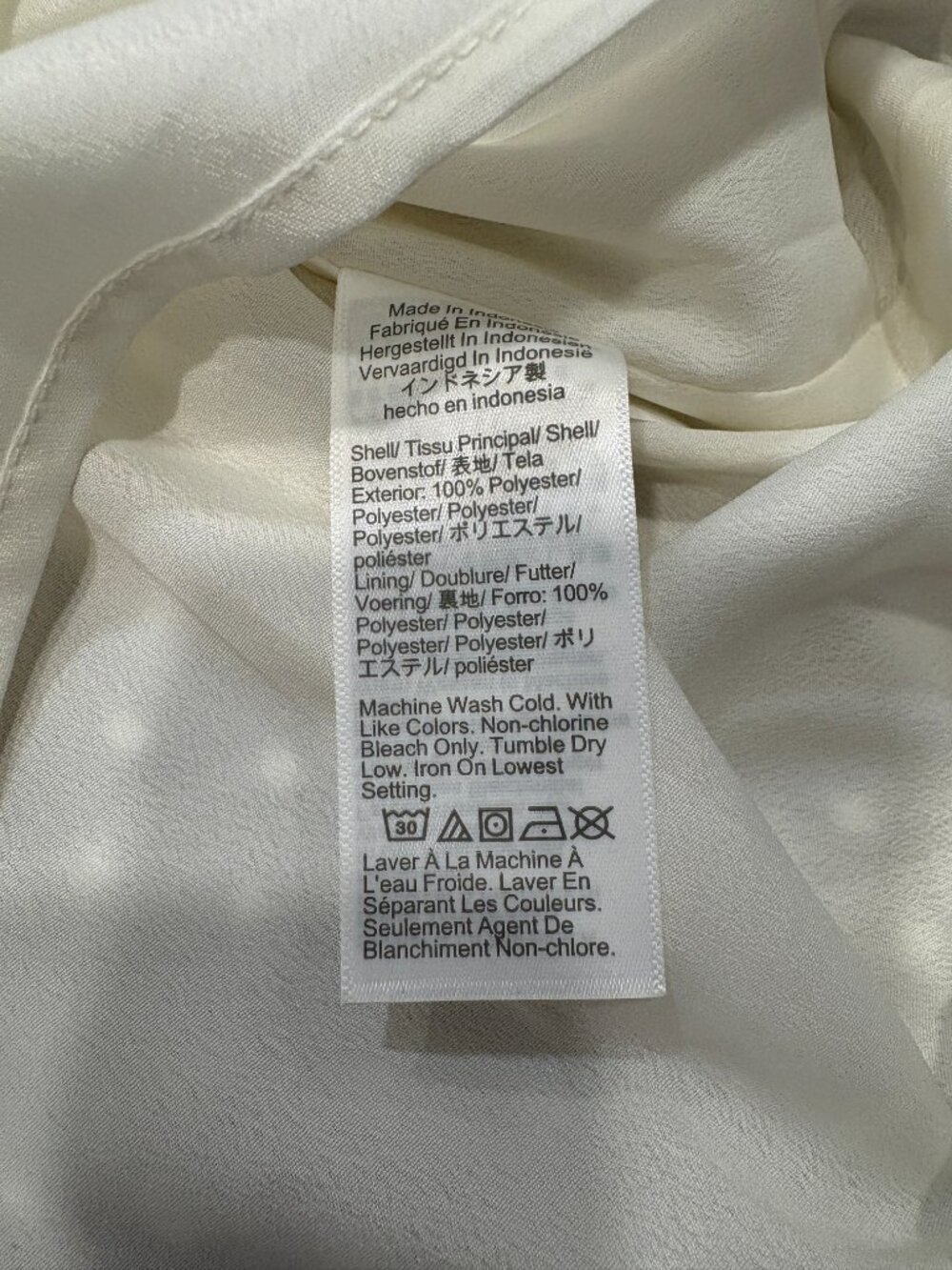 NWT 🌟 J. CREW 🌟 SWISS CLIP DOT CHIFFON BLOUSE WITH RUFFLE DETAIL WHITE SZ S - Picture 4 of 5